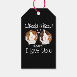 I Kärlek You Guinea Gris Cavy Roddent Presentetikett