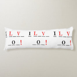 I Kärlek You-Hangman Stil av Shirley Taylor Kroppskudde