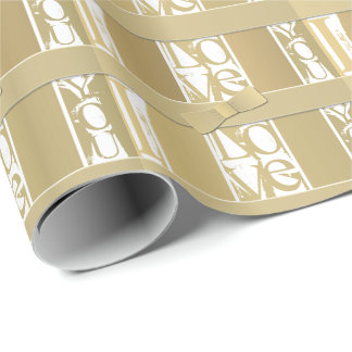 "I kärlek you" i guld färg-typsnittsfoto med vit a Presentpapper