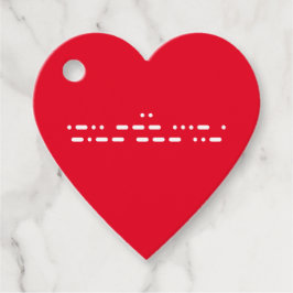 "I Kärlek You" i Morse Code Gåvor Etiketter