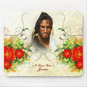 I Kärlek You Jesus/Abstrakt Art 42a Mousepad Musmatta
