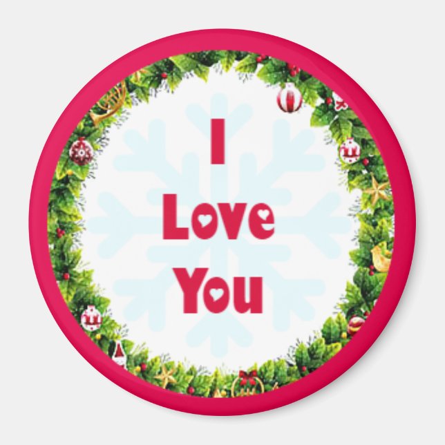 I Kärlek You-jul Magnet (Framsidan)