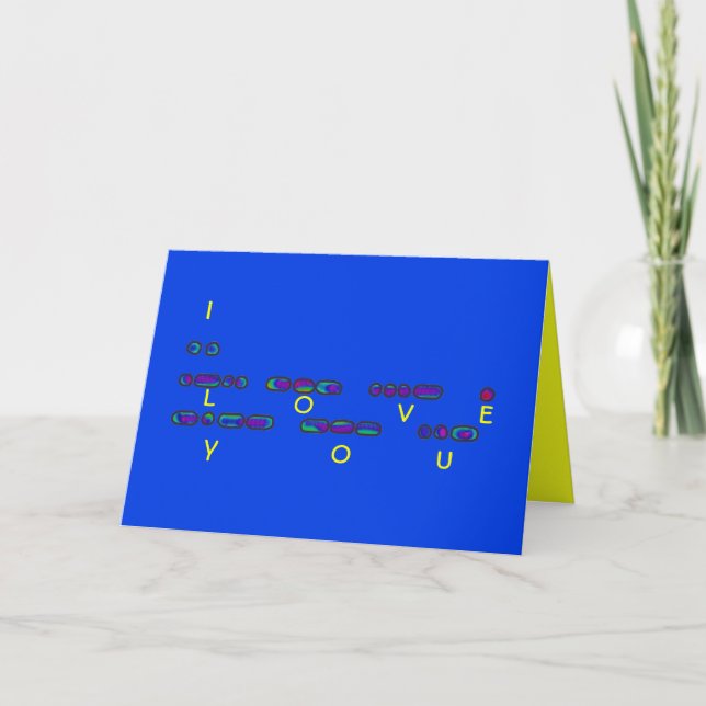 "I Kärlek You"-kod med Hues Card Kort (Framsida)