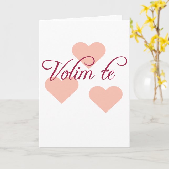 I Kärlek You Kort (Gul blomma)