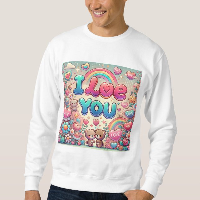 I Kärlek You Lång Ärmad Tröja (Framsida)