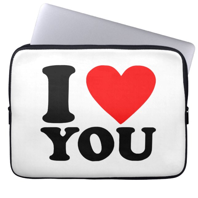 I Kärlek You Laptop Fodral (Framsidan)