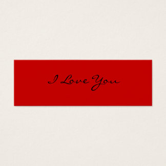I Kärlek You Litet Visitkort
