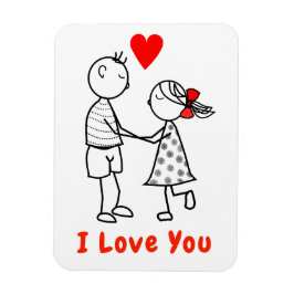 I Kärlek You Magnet - Cute Couple