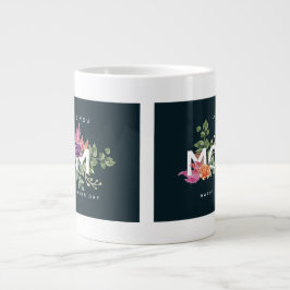 I Kärlek You Mamma Blommigt Design Jumbo Mugg
