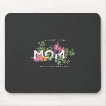 I Kärlek You Mamma Blommigt Design