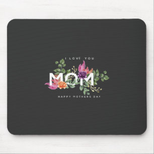 I Kärlek You Mamma Blommigt Design Musmatta