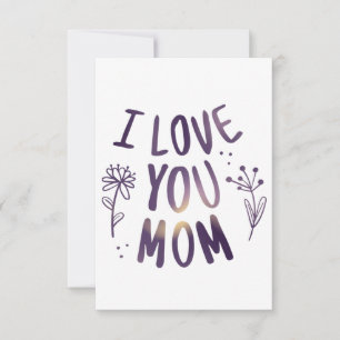 I Kärlek You Mamma Blommigt Mors dag Gift Ideas OSA Kort