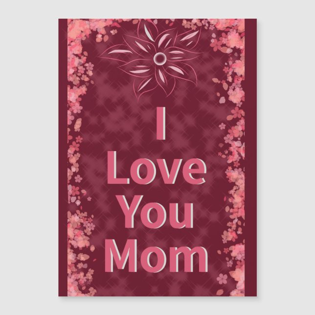 I Kärlek You Mamma Magnetic Card (Framsida)