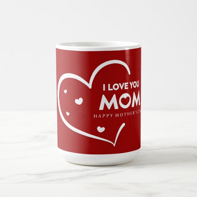 I Kärlek You Mamma Mors dag Coffee Mugg i Lycklig (Center)