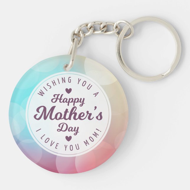 I Kärlek You Mamma Mors dag | Nyckelkedja (Baksidan)
