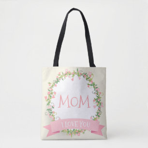 I Kärlek You Mamma Mors dag Tote Bag Tygkasse