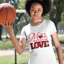 I Kärlek You Mamma Namn Blommigt Modern Mors dag K T Shirt