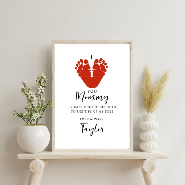 I Kärlek You Mamma/pappa Baby-avtryck Poster (Skapare uppladdad)