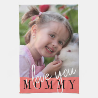 I Kärlek You Mamma Photo Kökshandduk