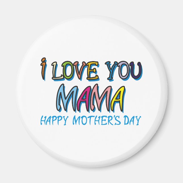 I Kärlek You Mamma Shirts Magnet (Framsidan)