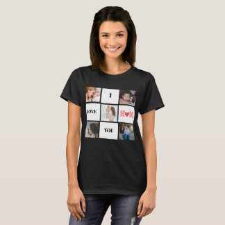 "I Kärlek you mamma", söt 5 fotokollage T-Shirt