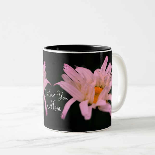 I Kärlek You Mamma White Daisy Personlig Två-Tonad Mugg (Framsida höger)