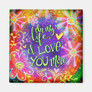 "I Kärlek you more"Inspirief Magnet