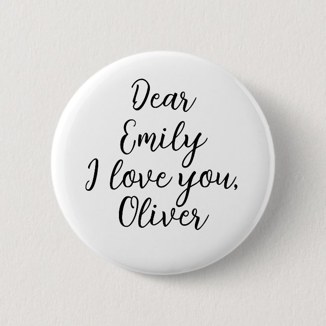 I Kärlek You Namn-mall Knapp (Framsida)