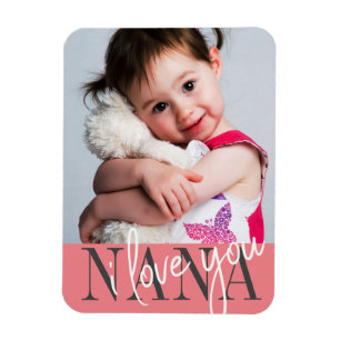 I Kärlek You Nana Anpassningsbar Photo Magnet