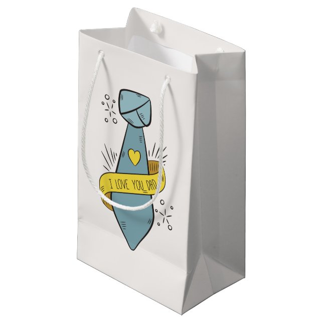 I Kärlek You Pappa Fars dag | Gift Bag (Framsidan Vinklad)