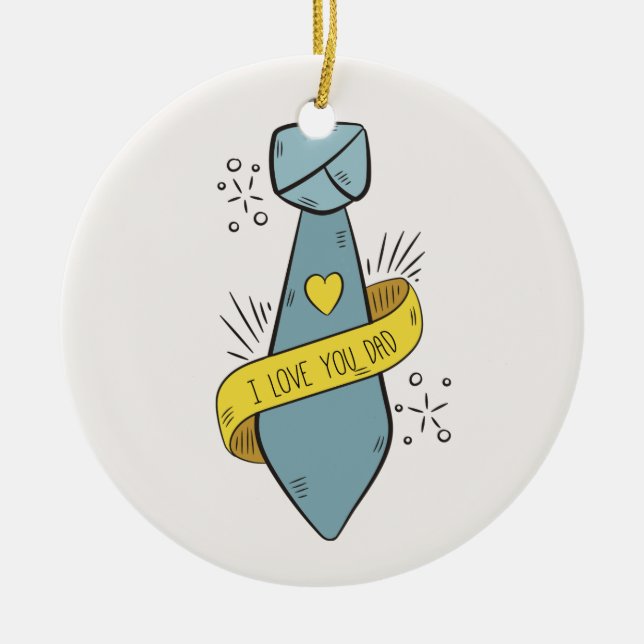 I Kärlek You Pappa Fars dag | Ornament (Framsidan)