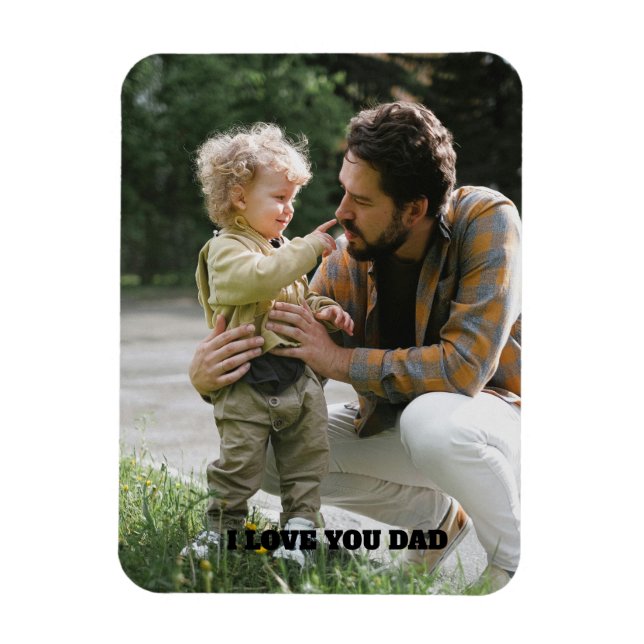 I Kärlek You Pappa Fars dag Photo Magnet (Vertikal)