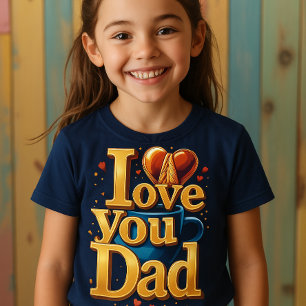 "I Kärlek You Pappa" Kids" T-Shirt