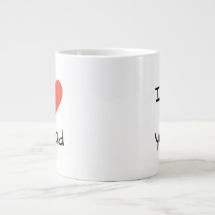 I Kärlek You Pappa Red Heart Jumbo Mugg