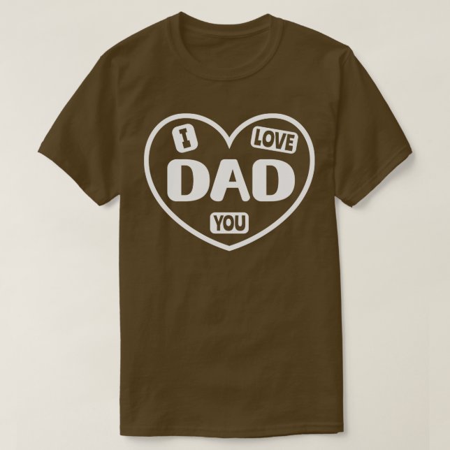 I Kärlek You Pappa T Shirt (Design framsida)