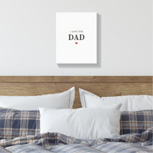 I Kärlek You Pappa Wall Art - Elegant Canvas Gift