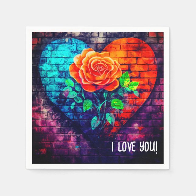 I Kärlek You Pappersservett (Framsidan)