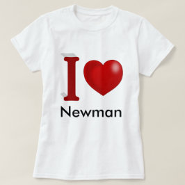 I Kärlek You Personlig Valentines day T Shirt
