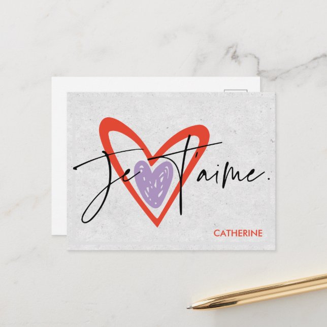 I Kärlek You Postcard, Kärlek Vykort (Fram/Back In Situ)