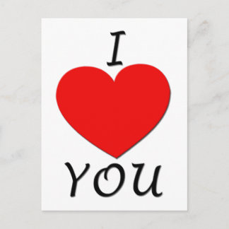 I Kärlek You Postcard Vykort