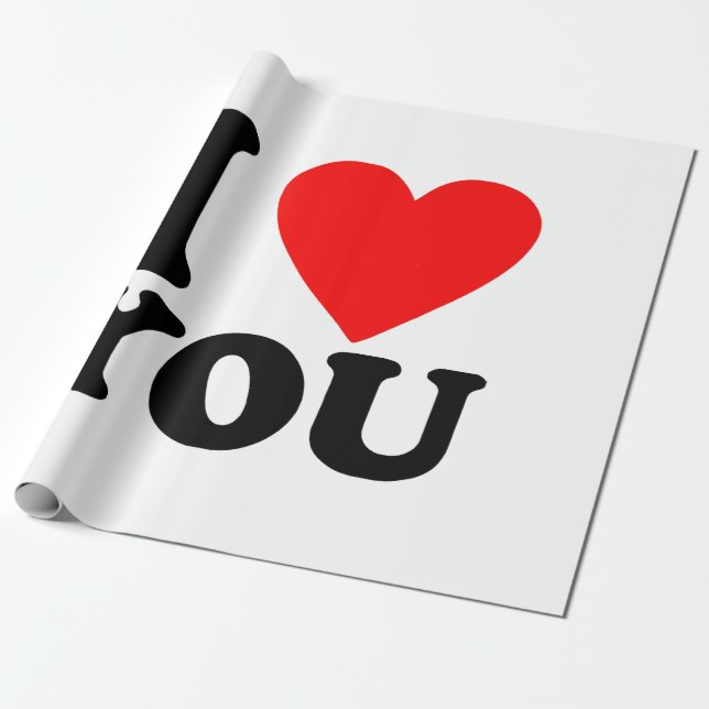 I Kärlek You Presentpapper (Utrullad)