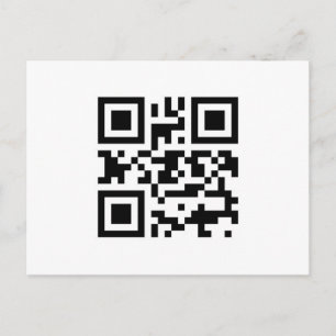 I Kärlek You QR-vykort Vykort