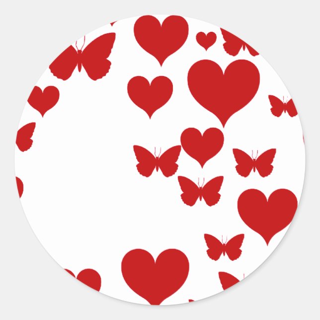 I Kärlek You Runt Klistermärke (Framsida)