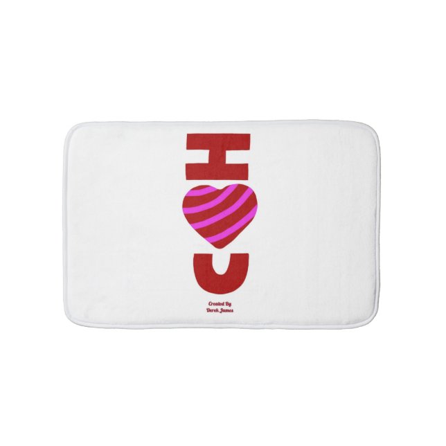 I Kärlek You Small Bath Mat Badrumsmatta (Framsidan)