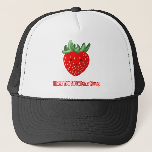 I Kärlek You Strawberry Mycket Keps (Framsida)