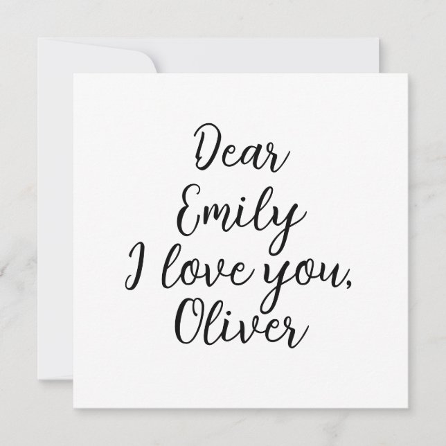 I Kärlek You Text-mall (Framsida)