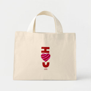 I Kärlek You Tiny Tote Bag Mini Tygkasse