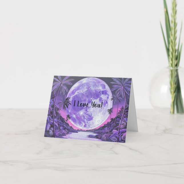 I Kärlek, You-Toppen-Alla hjärtans dag-Måne Helgkort (Framsida)