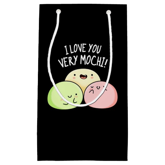 I Kärlek You Väldigt Mochi Funny Food Pun Mörk BG (Framsidan)