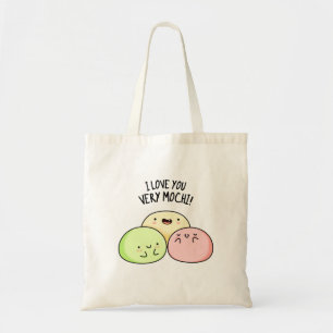 I Kärlek You Väldigt Mochi Funny Food Pun Tygkasse